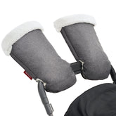 Momcozy Stroller Gloves Warmmuffs ultra-plush exterior for cozy winter walks.