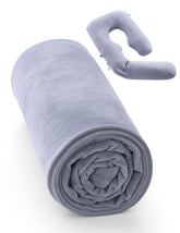 Momcozy U Pro velvet pillowcase full view shows luxurious texture for comfortable sleep.