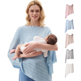 Momcozy Ultra-Light Nursing Cover featherlight lyocell fabric for breathable comfort during feeds.