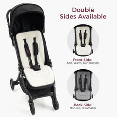 Momcozy universal seat liner fits strollers, cribs, and car seats for versatility.