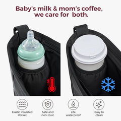 Momcozy detachable mini pouch provides grab-and-go storage for essentials.