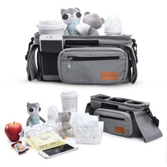 Momcozy universal stroller organizer detachable phone bag keeps your phone secure and accessible.