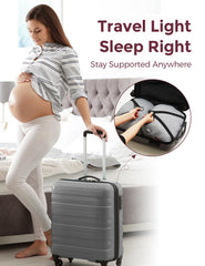 Momcozy W Shape pillow highlights 30-degree slope for closer body alignment.