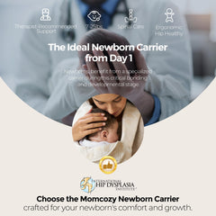 Momcozy WeeSnug ergonomic M-position supports hip alignment
