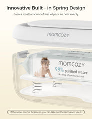 Momcozy Wipe Warmer with large capacity fits 60-80 wipes for easy prep.