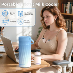 MOMFANN 360-degree cooling tube shown in action preserves freshness around the clock