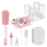 MOMFANN bottle brush with 8-in-1 magnetic design for easy bottle cleaning