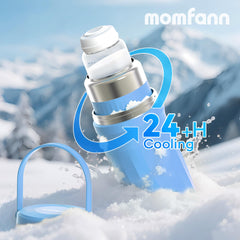 MOMFANN two 10oz bottles are included for dual storage