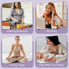 Momfree LED display shows mode and level for easy monitoring during pumping.