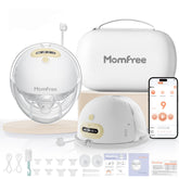Momfree F6 wearable breast pump for hands-free pumping on the go.