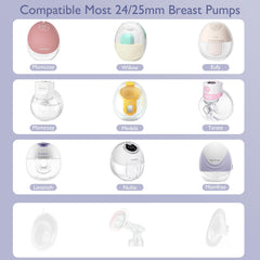 Momfree flange sizing kit 17mm helps adapt to nipple size changes during breastfeeding.