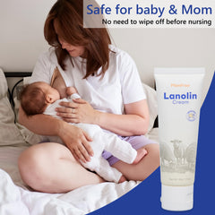 Momfree fragrance-free formula highlighting suitability for sensitive skin during nursing.