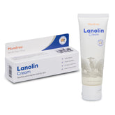 Momfree natural lanolin nipple cream 50g tube offering portable, soothing relief.
