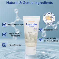 Momfree nipple cream texture demonstrating a smooth glide on skin.