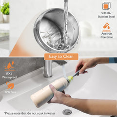Momfree portable bottle warmer demonstrates fast heating for quick feeds