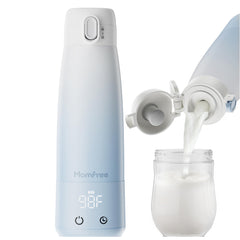 Momfree portable bottle warmer outer design highlights compact travel-friendly silhouette for on-the-go feeding.