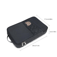 MOMIGO bear mesh design pouch adds cute style and organization.