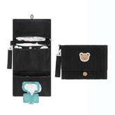 MOMIGO Love Bear diaper organizer in waterproof fabric keeps baby supplies organized