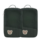 MOMIGO rabbit bear mesh pouches two-pack for diaper bag organization.