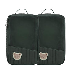 MOMIGO rabbit bear mesh pouches two-pack for diaper bag organization.