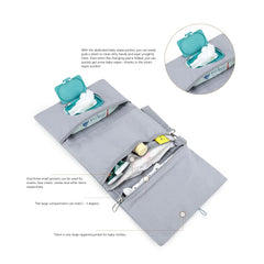 MOMIGO stroller attachment strap enables hands-free outings with the bag.