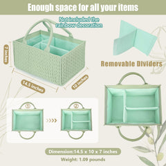 MOMINSIDE diaper caddy folded compact shows easy storage when not in use