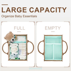 MOMINSIDE foldable nursery caddy maximizes small-space storage.