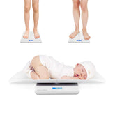 MomMed Baby Scale tray readout shows precise weight for quick infant checks.