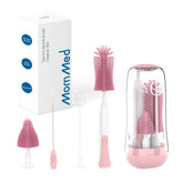 MomMed electric bottle brush with 360° rotation for quick bottle cleaning