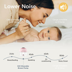 MomMed S33 easy pause feature enabling quick adjustments during pumping sessions.