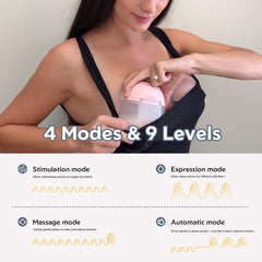 MomMed S33 night light and LED display for easy midnight pumping at a glance.