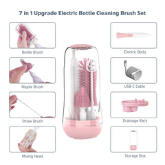 MomMed straw brush cleans narrow straws and cups effectively