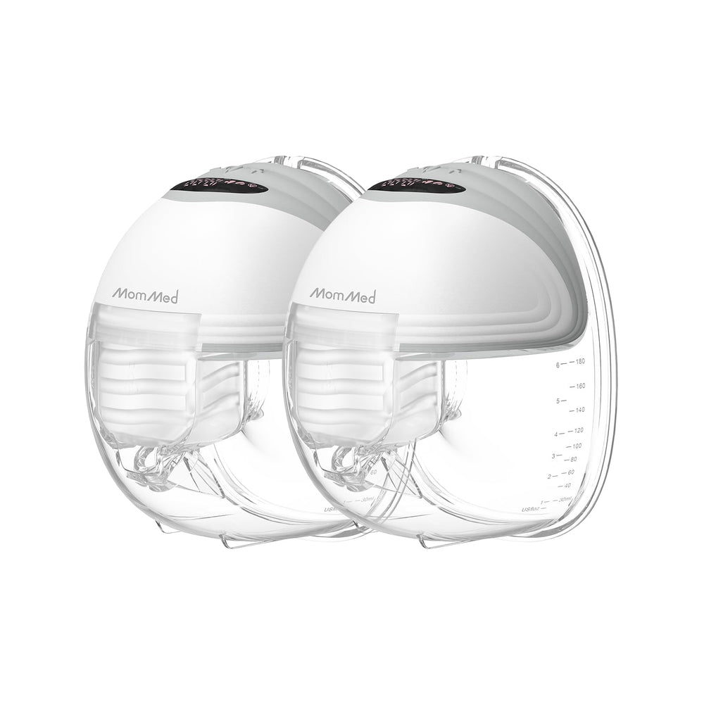 MomMed Wearable S21 front view for hands-free pumping on the go.