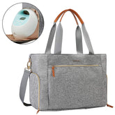 mommore breast pump bag with side opening for easy pumping on the go