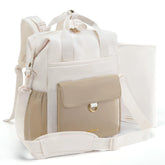 mommore diaper bag backpack with front pocket for quick access