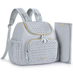 Mommore diaper bag small backpack exterior shows a chic compact daily companion