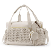 mommore Diaper Bag Tote shown with front pocket for quick-access essentials