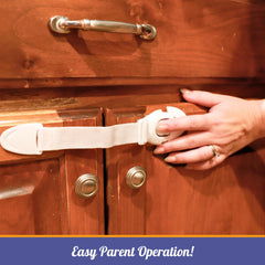 Mommy's Helper Lok on a dishwasher highlighting multi-surface versatility.