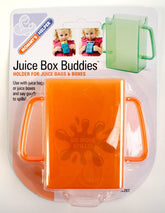 Mommy's Helper Juice Box Buddies Holder in assorted colors keeps juice boxes organized.