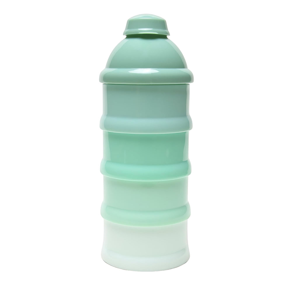 Mommy's Helper Pak N' Stak shows four stackable compartments for formula or snacks.