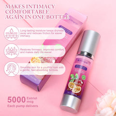 MoMogege estriol cream texture swirl showing lightweight hydration
