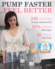 MOMPINKE S12 in-use wearable demonstrates discreet pumping during daily activities