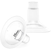 Mompmuir 25mm breast flanges compatibility for Lansinoh and Medela pumps, enabling flexible pumping.