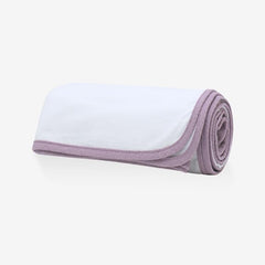 MOMS ON CALL swaddle blanket gift box presentation for a premium newborn gift.