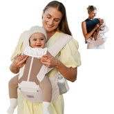 MOMTORY 6-in-1 carrier hero image showcasing versatile newborn-to-toddler use.