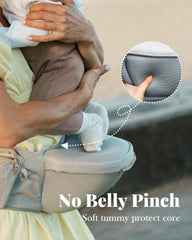 MOMTORY soft bib helps with teething and drooling while carrying