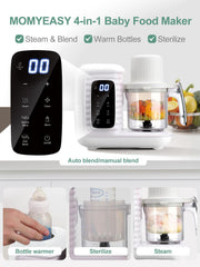 Bottle warmer feature for quick milk warming during night feedings