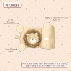 MON AMI crib scene shows ideal size for nap time and cuddling.