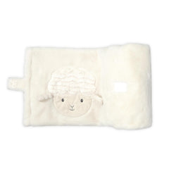 MON AMI Lamb Face Baby Blanket with plush lamb design for cozy nursery moments.