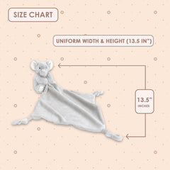 MON AMI Ozzy elephant plush lovey in stroller for on-the-go comfort.